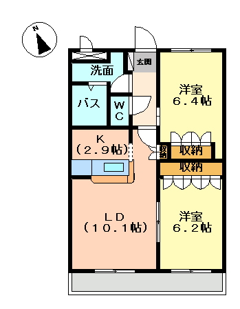 ルミナスコートの間取り