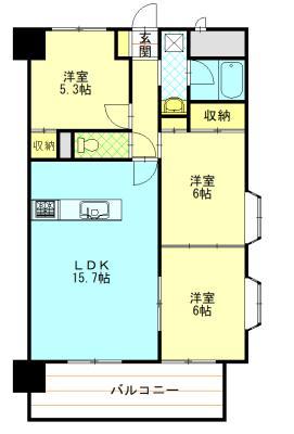 スカイレジデンシア山王の間取り