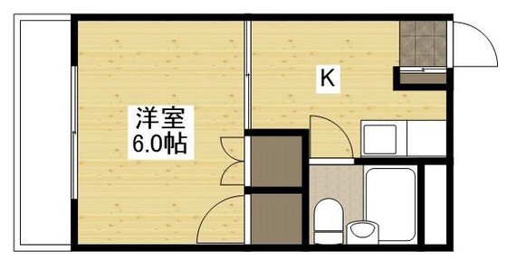 広島市佐伯区坪井のマンションの間取り