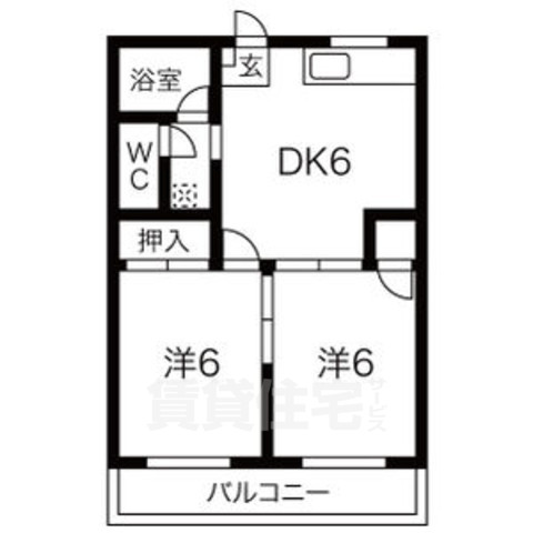 名古屋市熱田区千年のマンションの間取り