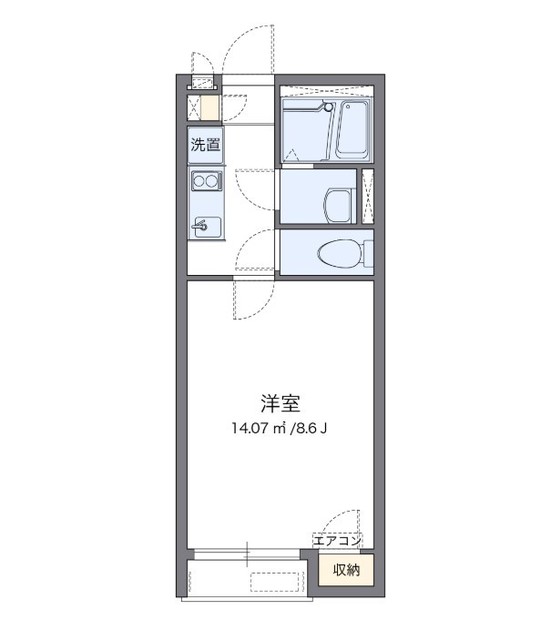 横浜市瀬谷区本郷のアパートの間取り