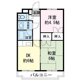 静岡県裾野市御宿（マンション）の賃貸物件の間取り