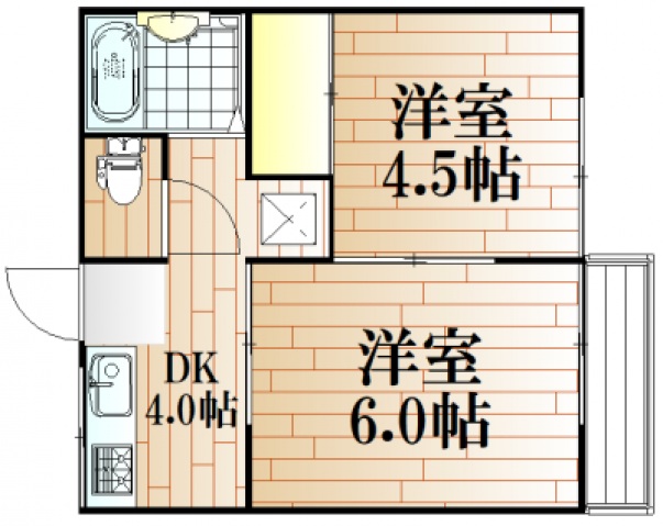 アネックスあゆみ北棟の間取り