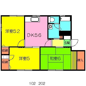 エクセル大井Ｄの間取り