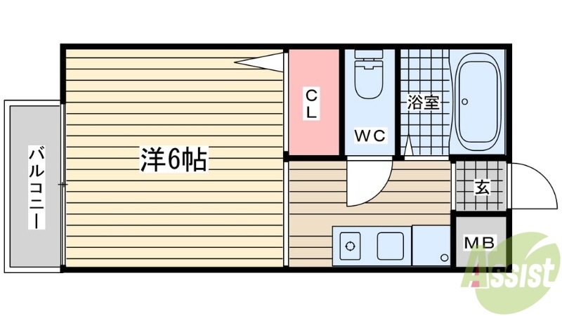 プリシェール中津の間取り