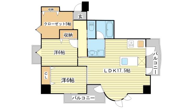 サンテデーレしかまの間取り