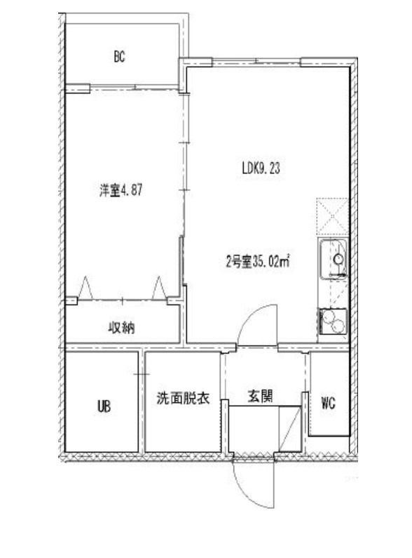 福岡市早良区野芥のアパートの間取り