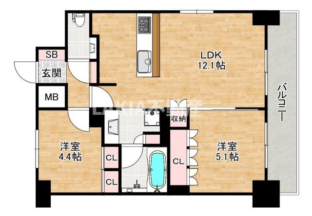 ザ・パークハビオ阿倍野昭和町の間取り