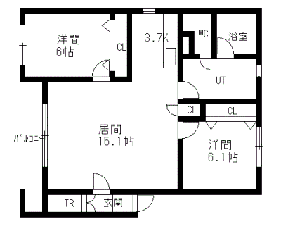 グランデ18の間取り