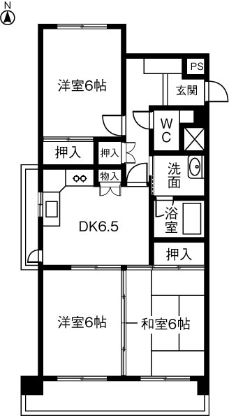 ハイメゾンべるのーぶの間取り