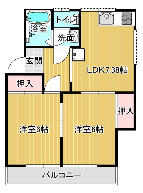 コーポHIROの間取り