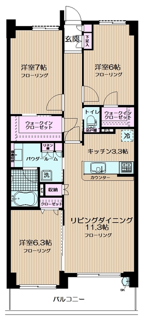 パレステージ日吉さくらが丘の間取り