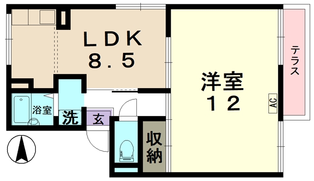 【シャンポールタカラの間取り】