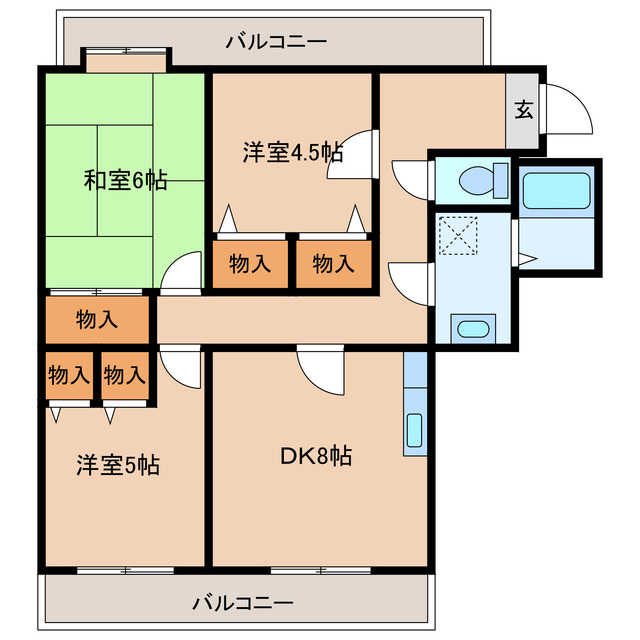 N麻里布の間取り