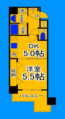 堺市堺区宿院町西のマンションの間取り