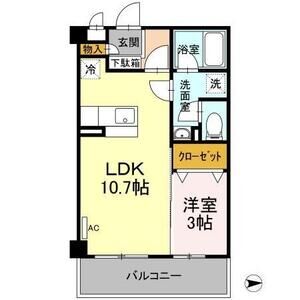 マンションマルカ　サウスの間取り