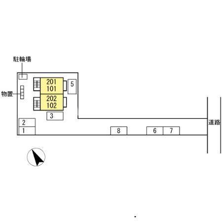 【サンクレセントKの駐車場】