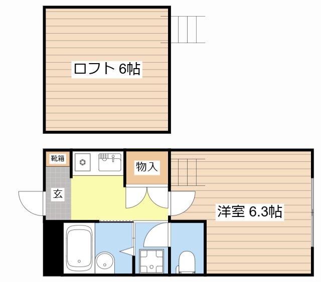 彦根市長曽根南町のマンションの間取り