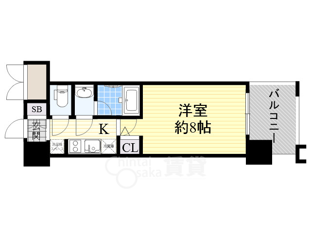 パークフラッツ江坂の間取り