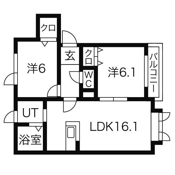 【モンターナ藤元Ｉの間取り】