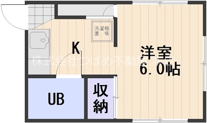 岡山市北区大学町のマンションの間取り