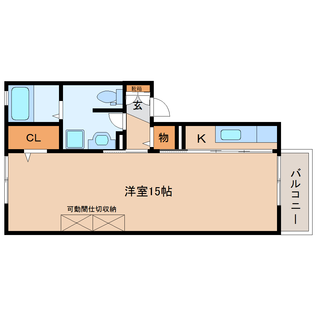 静岡市駿河区中村町のアパートの間取り