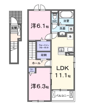 フェリーチェ　A棟の間取り