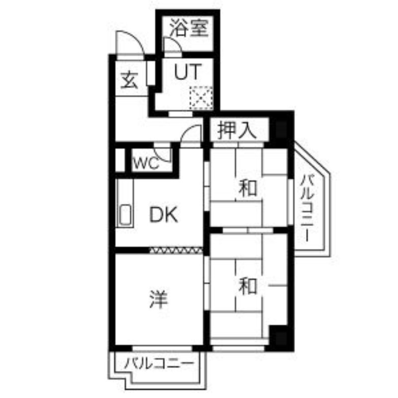 シャンボール中島公園の間取り