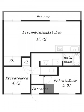 ファミール葛本の間取り
