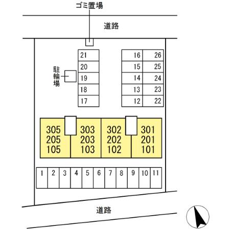 駐車場　配置図