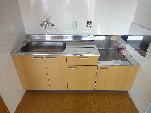 キッチン　2口ガスコンロ設置可能