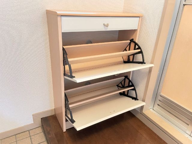 洗面設備　シューズボックスです