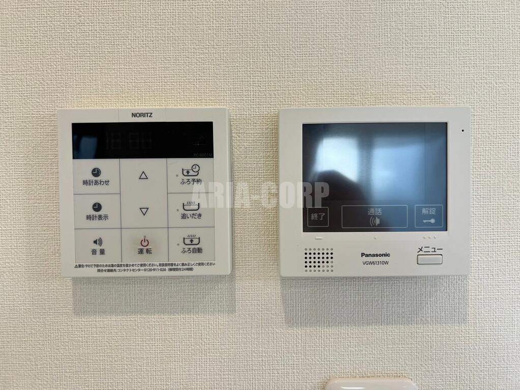 セキュリティ　録画機能付きTVモニターホンで外出時の訪問者も確認できます！