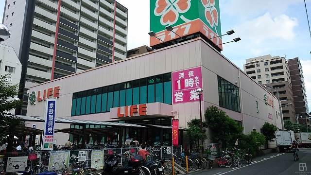 スーパー　ライフビオラル靭店（スーパー）まで510m