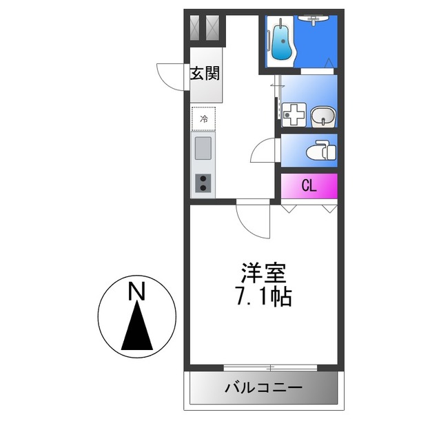 フジパレス長吉長原西III番館の間取り写真