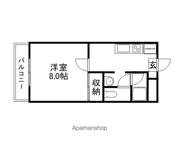ＪＲ宇野線 早島駅 徒歩15分 4階建 築34年の間取り写真