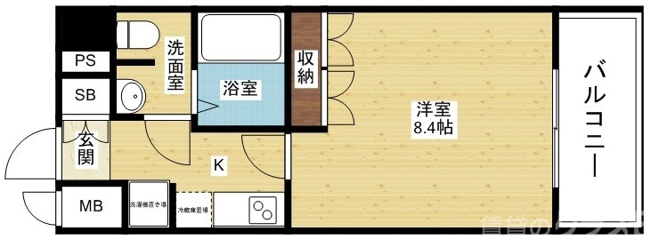 メロディア新北野の間取り