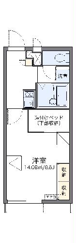 レオパレスみもざの間取り