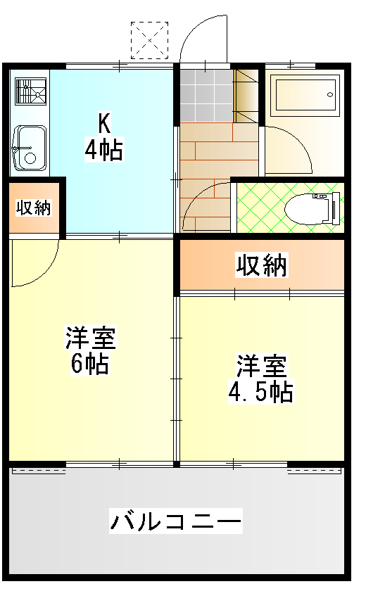 一瀬ハイツの間取り