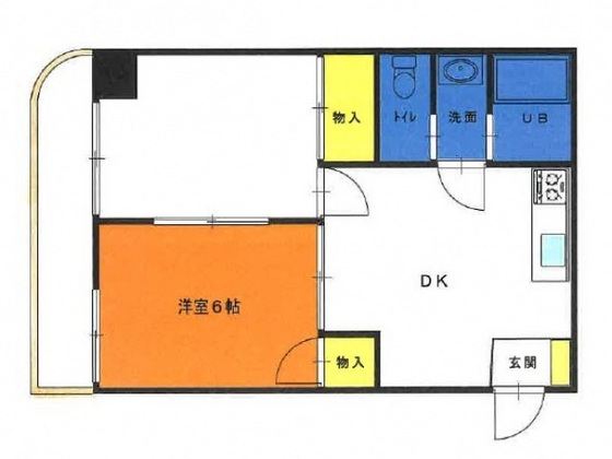 広島市南区宇品神田のマンションの間取り