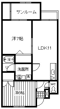 サンベールの間取り