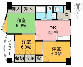 インペリアル西本Iの間取り