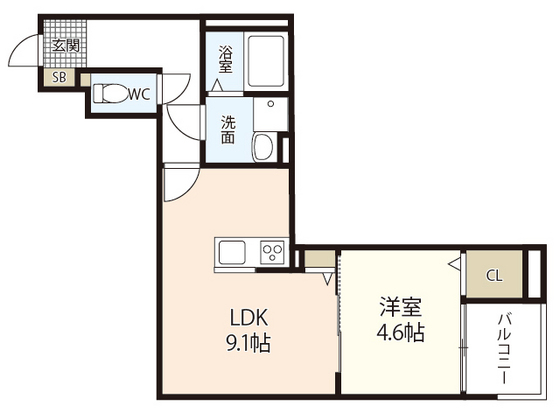 廿日市市廿日市のアパートの間取り