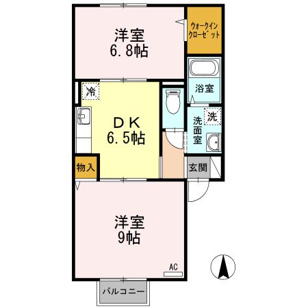 パストラル　Ｍの間取り