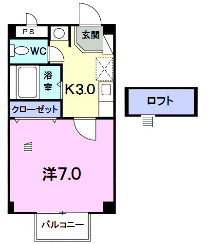 【リバーサイド北島の間取り】