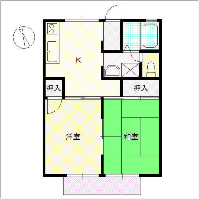 ハイツＰＯＮＤの間取り