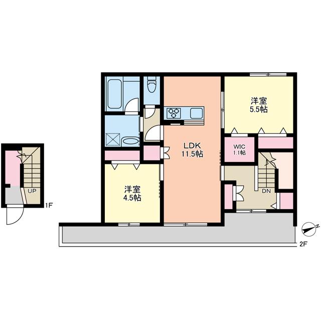 【三鷹市牟礼のマンションの間取り】