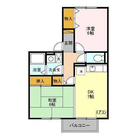 ビューテラスハイム　壱番館の間取り