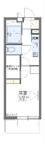 レオパレスコンフォート大津京の間取り