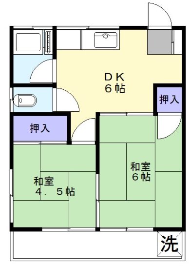 第2深緑荘の間取り